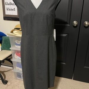Ann Taylor Charcoal Midi Dress